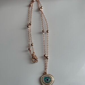 Elegant Evil Eye Pendant Necklace